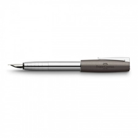 Loom Fountain Pen, Medium, Metallic Grey